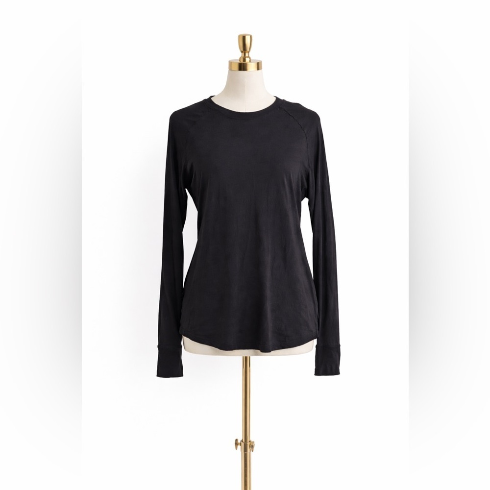 Free People Classic Black Long Sleeve Tee